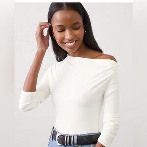 NWT 2 soft luxe asymmetric long sleeve tops Sz Large